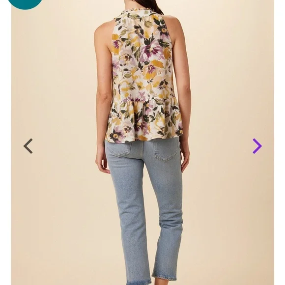 Amour Vert Dahlia Washable Silk Blouse - Picture 3 of 5